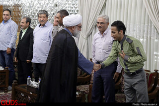 دیدار جمعی از امانتداران حوزه حمل و نقل مشهد با تولیت آستان قدس رضوی