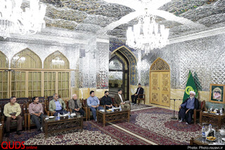 دیدار جمعی از امانتداران حوزه حمل و نقل مشهد با تولیت آستان قدس رضوی
