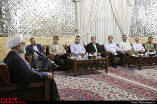 دیدار جمعی از امانتداران حوزه حمل و نقل مشهد با تولیت آستان قدس رضوی
