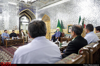 دیدار جمعی از امانتداران حوزه حمل و نقل مشهد با تولیت آستان قدس رضوی