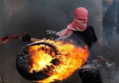 درگیری جوانان فلسطینی با اشغالگران صهیونیست در بیتالحم / فیلم فلسطین