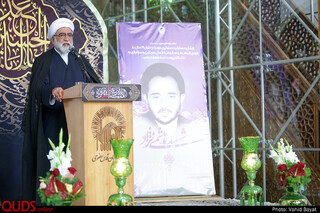 مراسم بزرگداشت سالگرد شهید هاشمی نژاد در حرم مطهر رضوی