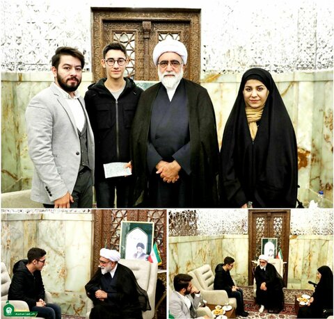 دیدار تولیت آستان قدس رضوی با سه جوان فعال و برگزیده ایرانی دیدار