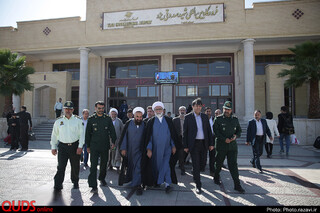 حضور تولیت آستان قدس رضوی در مراسم گرامیداشت سالروز ورود امام رضا علیه السلام به ابرکوه - استان یزد