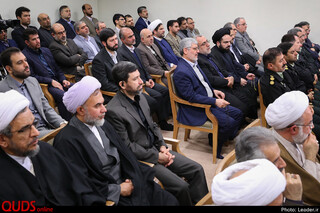 دیدار جمعی از مسئولان حج با رهبر معظم انقلاب
