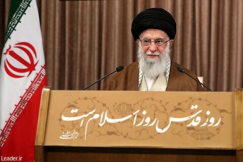 عرصه جهاد در همه سرزمینهای فلسطینی گسترش یابد/آنچه قطعاً باید برود نظام صهیونیستی و صهیونیسم است رهبر
