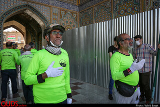حضور گروه دوچرخهسواری ارادتمندان امام رضا علیهالسلام در قم
