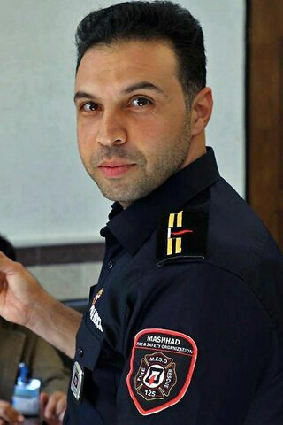 آتش نشان مشهدی آسمانی شد آتش نشان