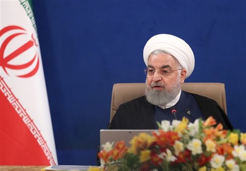 روحانی: علیرغم تحریم ستم‌گری به اسم آمریکا با افتخار از دستاوردها سخن می‌گوییم 3