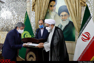 معارفه مدیرعالی حرم مطهر و رئیس دفتر تولیت آستان قدس رضوی