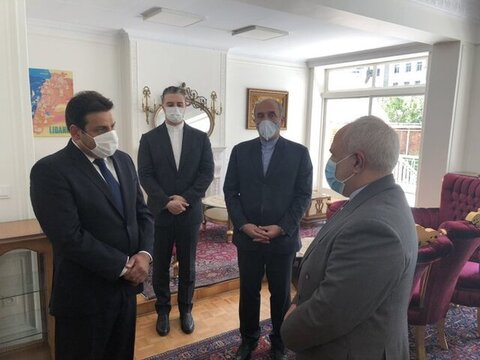 گزارش توییتری سفیر بیروت در تهران از حضور ظریف در سفارت لبنان 3