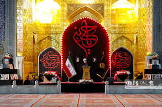 آئین خطبه خوانی شب عاشورا در حرم مطهر رضوی