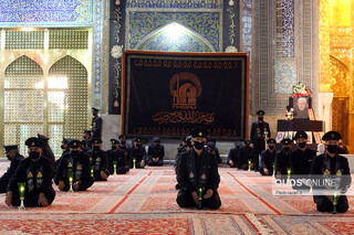 آئین خطبه خوانی شب عاشورا در حرم مطهر رضوی