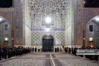 آئین خطبه خوانی شب عاشورا در حرم مطهر رضوی