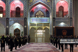 آئین خطبه خوانی شب عاشورا در حرم مطهر رضوی