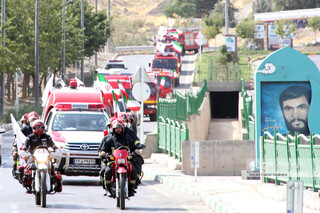رژه خودرویی سازمان آتش نشانی مشهد