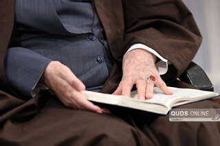 مراسم قرائت زیارت اربعین با حضور رهبر انقلاب در حسینیه امام خمینی (ره)