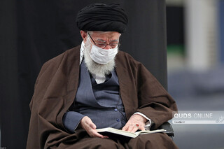 مراسم قرائت زیارت اربعین با حضور رهبر انقلاب در حسینیه امام خمینی (ره)