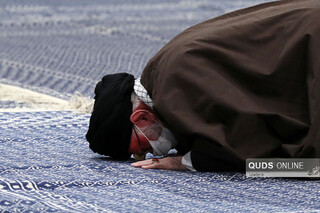 مراسم قرائت زیارت اربعین با حضور رهبر انقلاب در حسینیه امام خمینی (ره)