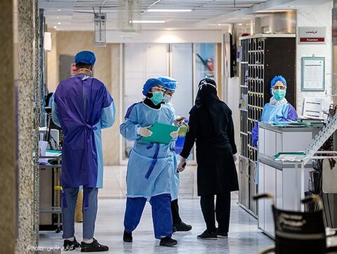 حضور بانوان جهادگر بسیجی در بیمارستان های قم بیمارستان بحران