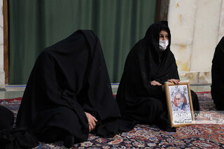طواف پیکر دانشمند هسته ای شهید محسن فخری زاده در حریم رضوی