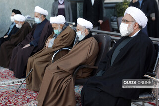 مراسم وداع با پیکر آیت الله مصباح یزدی(ره) در حرم مطهر رضوی