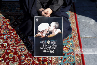 مراسم وداع با پیکر آیت الله مصباح یزدی(ره) در حرم مطهر رضوی