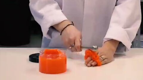 تولید ماده جالب نارنجی رنگ برای محافظت در برابر ضربه / فیلم تولید ماده جالب نارنجی رنگ برای محافظت در برابر ضربه