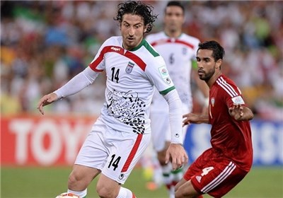 آندو تنها ايراني حاضردرتيم منتخب جام ملت هاي آسيا