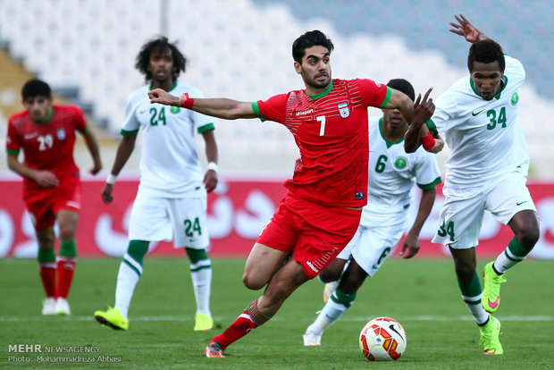 شکست تلخ تیم فوتبال امید برابر عربستان در ورزشگاه آزادی