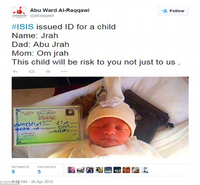 هدیه تولد عجیب داعش برای نوزاد+عکس