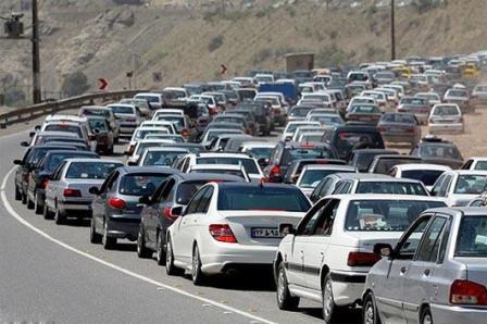   ترافیک سنگین در آزادراه کرج - تهران
