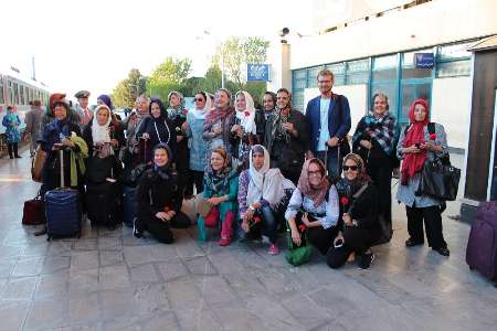 قطار گردشگری روسی - ایرانی به اصفهان رسید