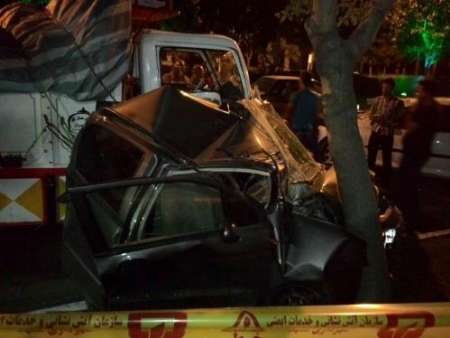  تصادف زنجیره ای پنج خودرو در مشهد