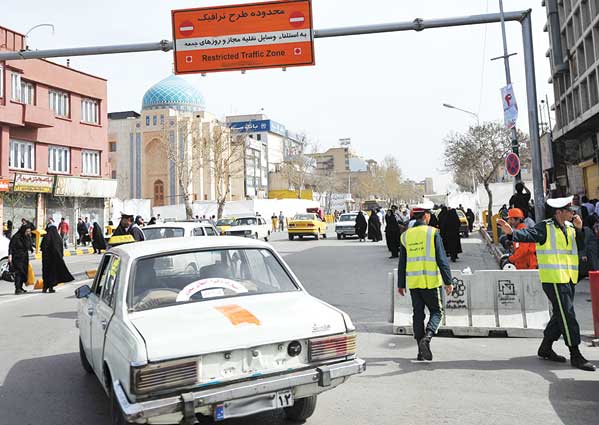 افزایش ۲ ساعته زمان اجرای طرح ترافیک در هسته مرکزی مشهد