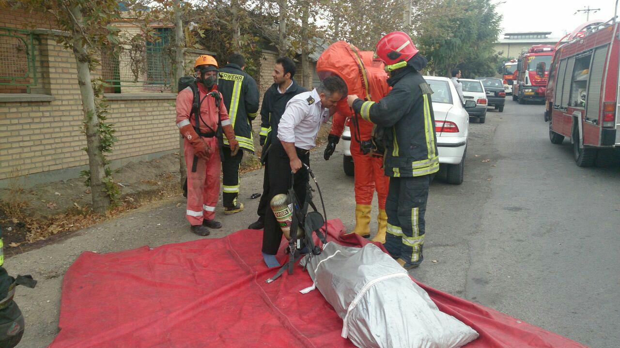 نشت گاز آمونیاک از سردخانه مواد غذایی