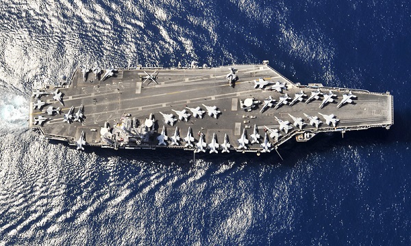 استقرار ناوهای هواپیمابر آمریکایی در دریای مدیترانه  