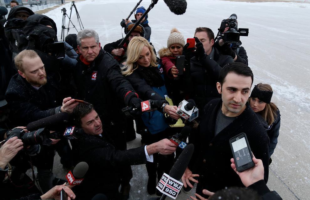 امیر میرزایی حکمتی به آمریکا رسید (+عکس) 