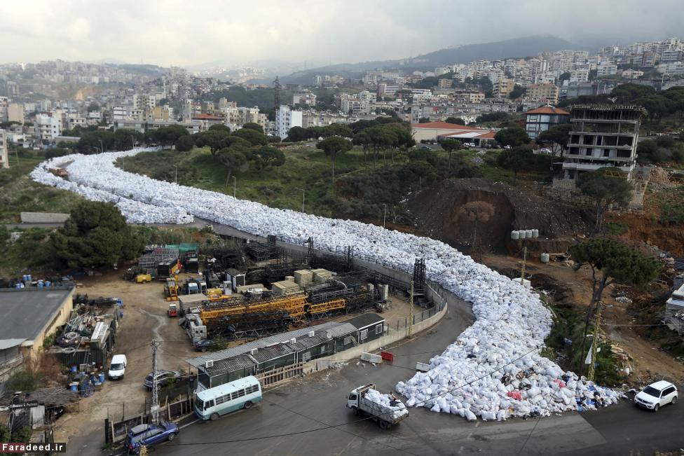 فیلم / رودخانه زباله در بیروت