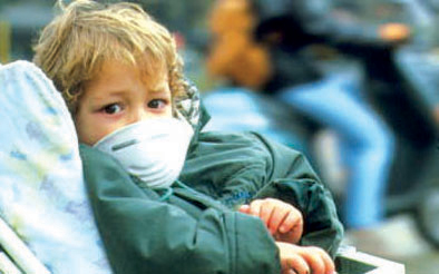آلودگی هوا؛عامل تهدید سلامت سیستم تنفس کودکان