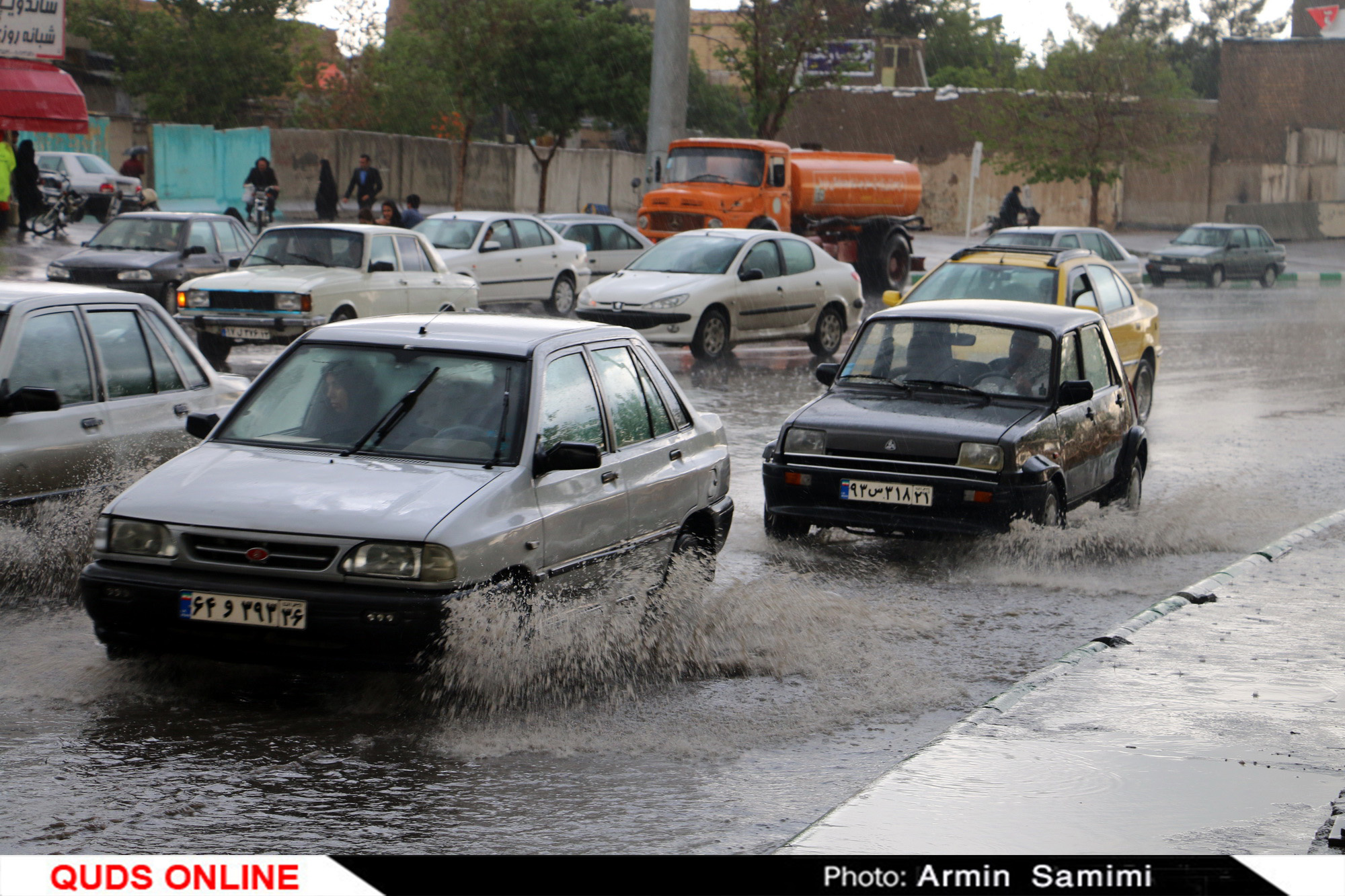 شدت بارش باران در چهار شهرستان خراسان رضوی