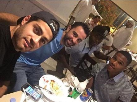 شام بازیکن تیم ملی فوتبال ایران با ستاره مشهور جهان