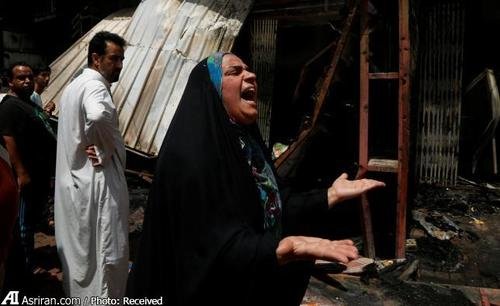 ۶۴ کشته و ده ها زخمی در انفجار تروریستی بغداد+تصاویر