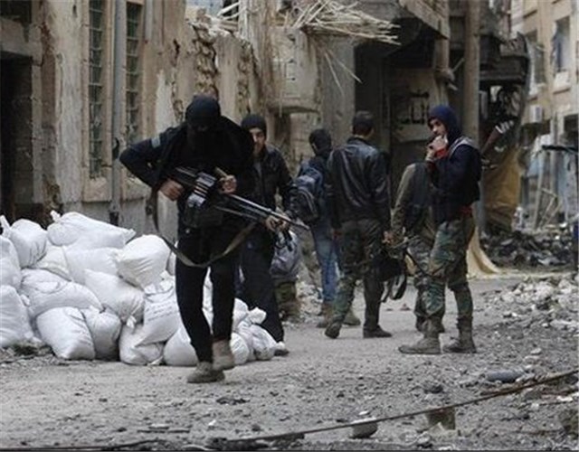 درگیری مقاومت با تروریست‌ها در داخل حلب