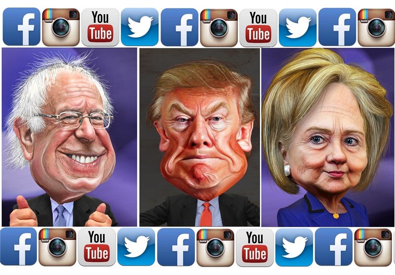 کاندیداهای ریاست‌جمهوری در شبکه‌های اجتماعی