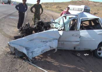 دو کشته و دو مجروح در تصادف روستایی محور ورده شهرستان ساوه