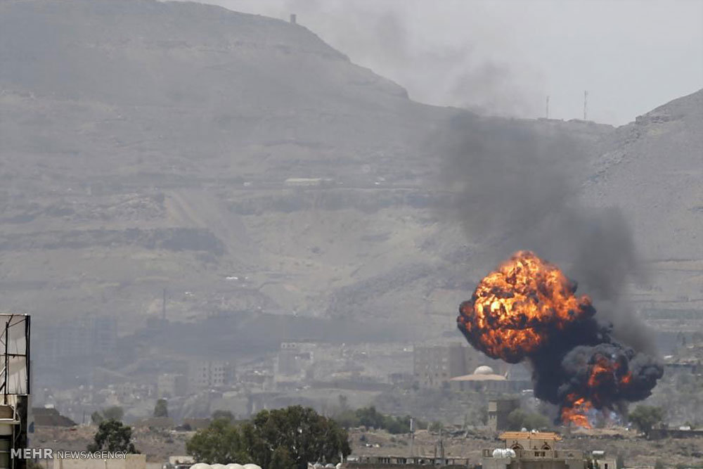 انفجار انبار تسلیحات مزدوران در مارب/تداوم حملات جنگنده های سعودی    