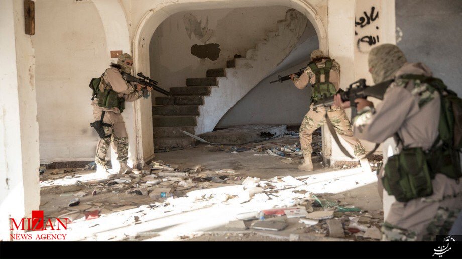 رزمایش نیروهای ضربت داعش در نینوا + تصاویر