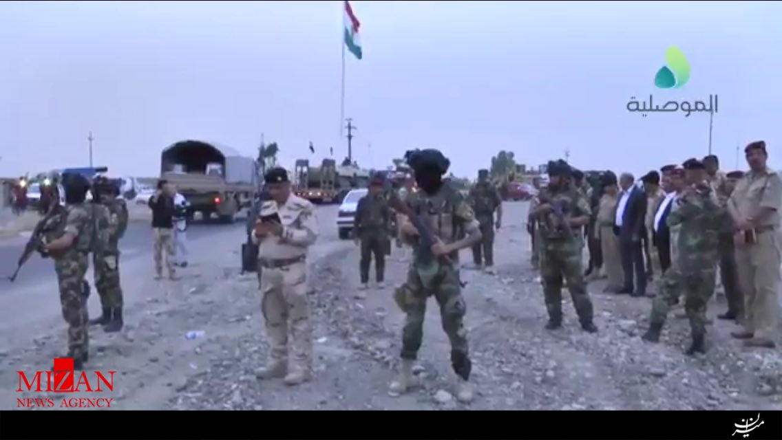 کاروان ارتش عراق در راه موصل + تصاویر