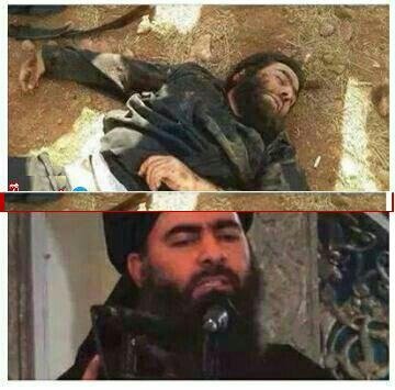 شناسایی جنازه رهبر داعش+عکس
